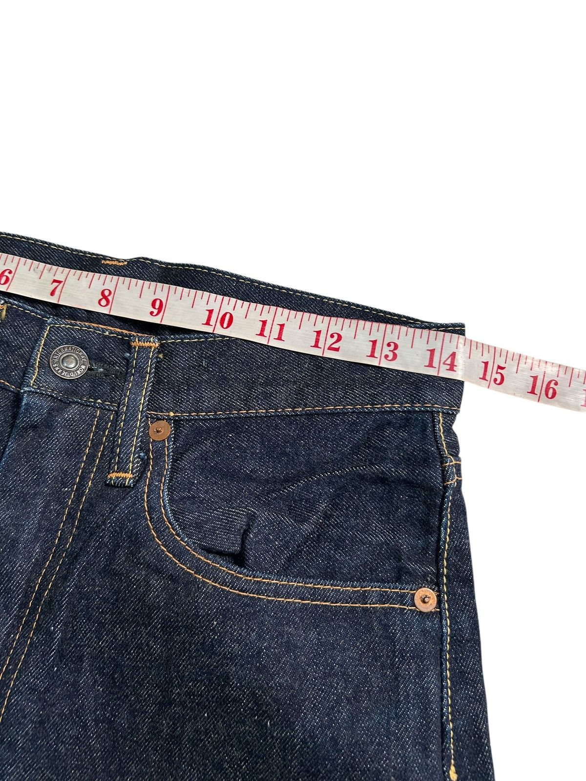 Japanese Brand × Kapital × Vintage FOB FACTORY SELVEDGE Japanese Short Denim Jeans Size US 29 - 10 Thumbnail