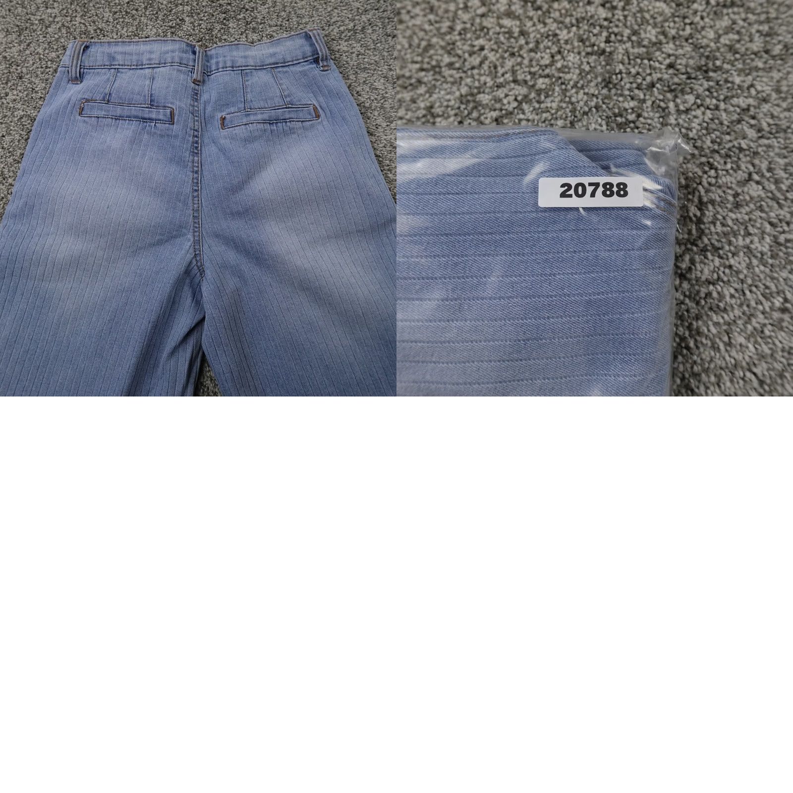 Vintage Curve Appeal Jeans Womens 2 Dark Blue Denim High Rise Wide-Leg Stretch Jeans Size 26" / US 2 / IT 38 - 9 Thumbnail