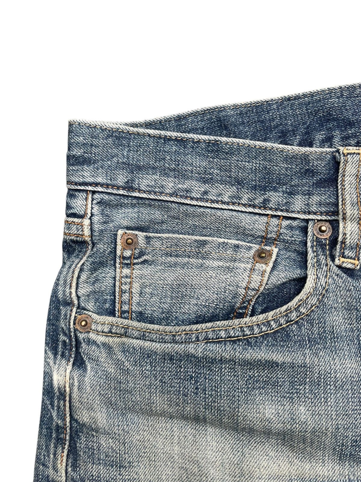 Japanese Brand × Uniqlo Uniqlo Selvedge Distresed Jeans Size US 36 / EU 52 - 6 Thumbnail