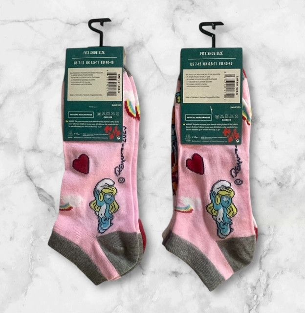 Other The Smurfs Novelty Cartoon Ankle Socks Size ONE SIZE - 4 Thumbnail