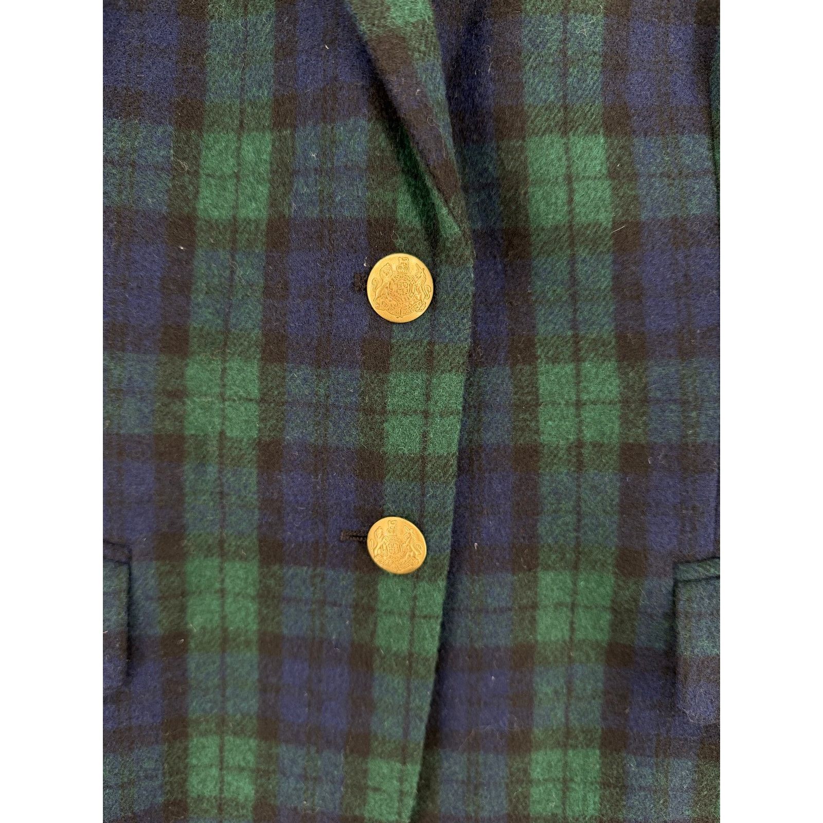 J.Crew J.Crew Blackwatch Plaid Green/Blue Schoolboy Blazer Size M / US 6-8 / IT 42-44 - 4 Thumbnail