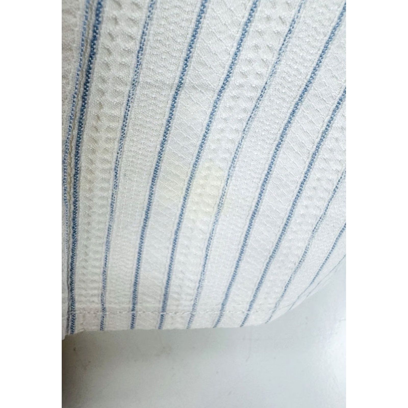Vintage Ryan Michael Silk Blend Striped Western Shirt Mens XL Ivory/Blue Button-Up Long Sleeve Size US XL / EU 56 / 4 - 3 Thumbnail