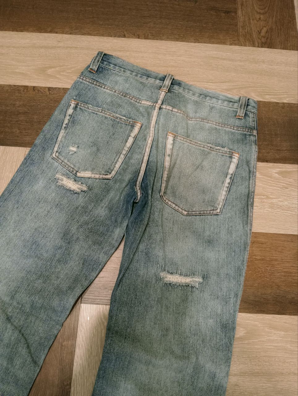 If Six Was Nine JAPANESE ZEROSAIL DISTRESSED JEANS - SIZE L Size US 31 - 9 Thumbnail