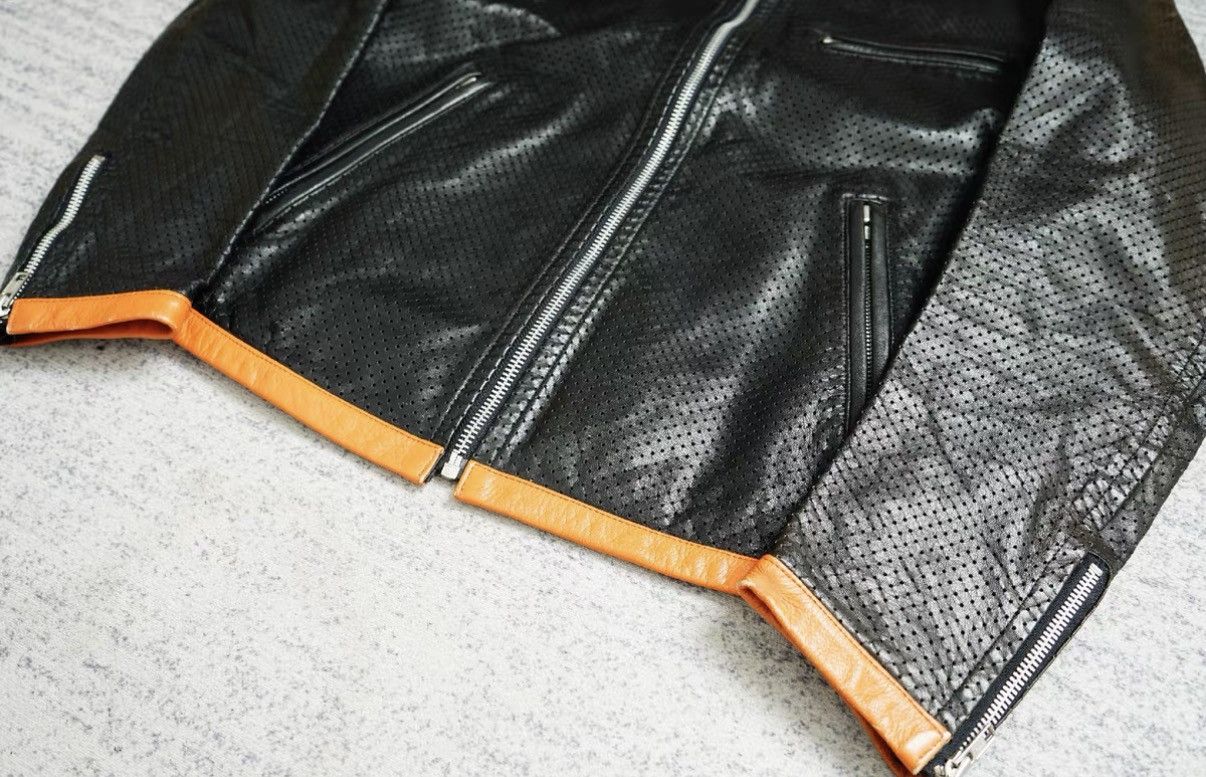 Comme des Garcons Comme des Garçons (CDG) Archive Cleanfit Mesh Leather Jacket Size US M / EU 48-50 / 2 - 5 Thumbnail