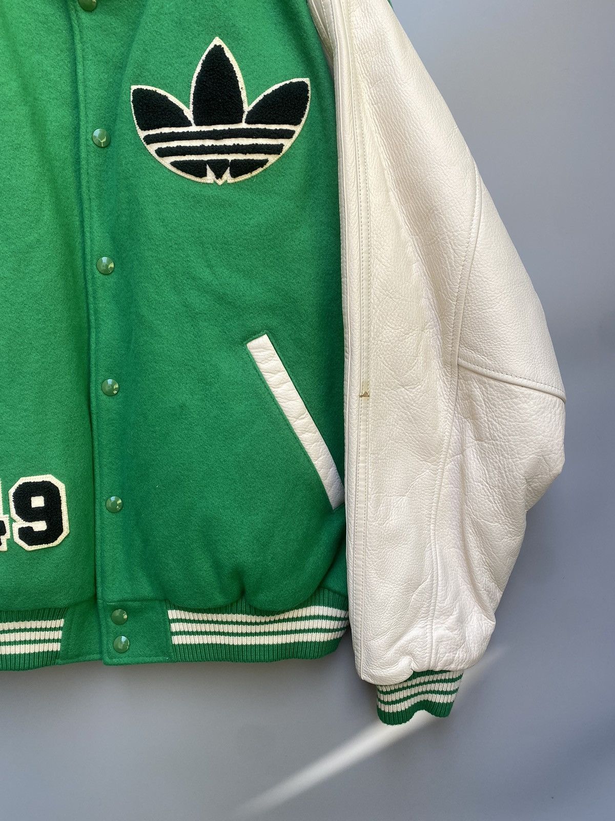 Adidas × Nigo Rare! 2005 - Adidas x Nigo - OG Varsity Letterman Jacket Size US XL / EU 56 / 4 - 4 Thumbnail