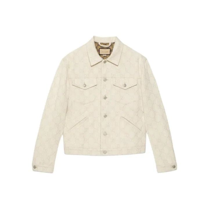 Gucci Gucci Gg Cotton Jacquard Long Sleeve Jacket Size US M / EU 48-50 / 2 - 1 Thumbnail