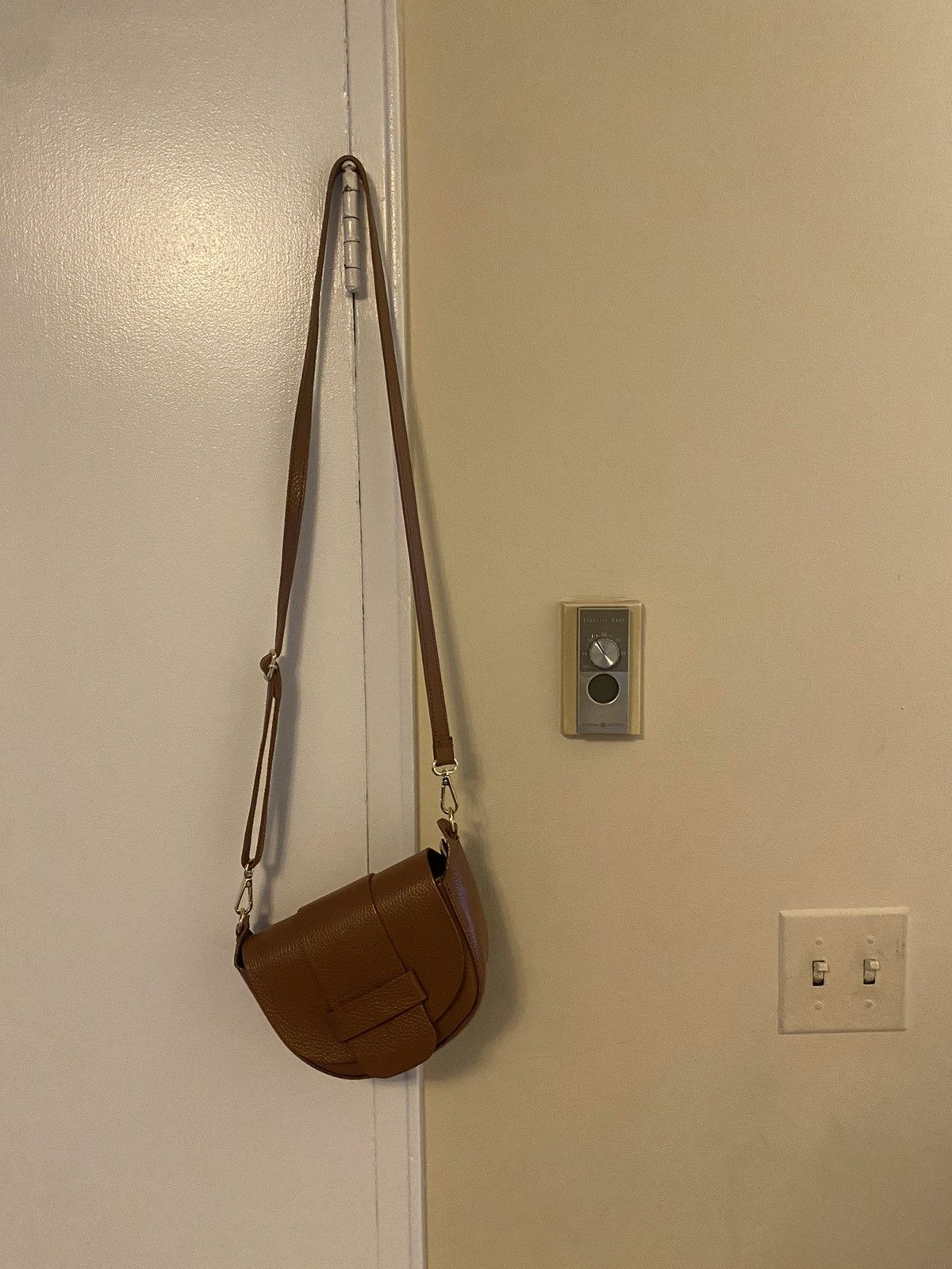 image of Italian Designers Italian Leather Bag in Brown, Men's