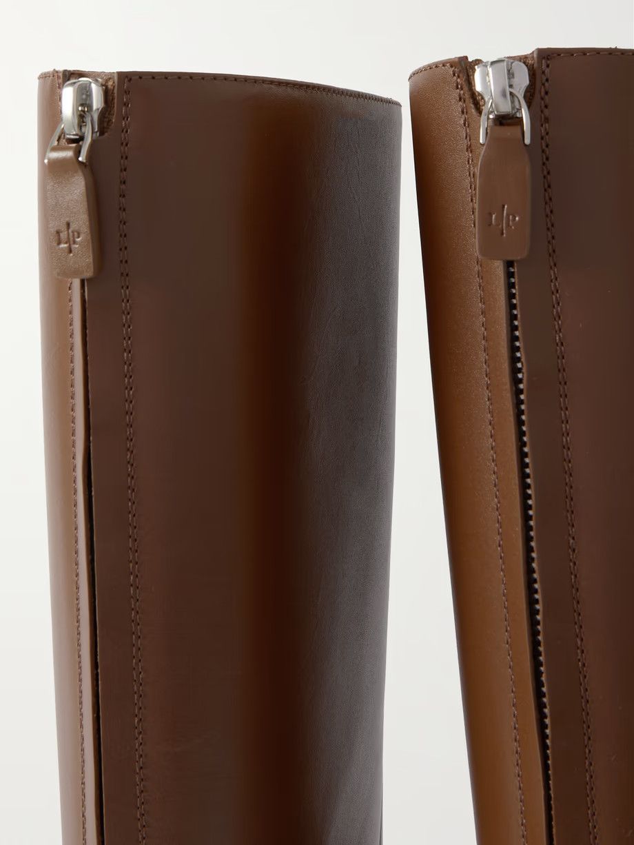 o1srvl11e0225 Leather Knee Boots in Brown