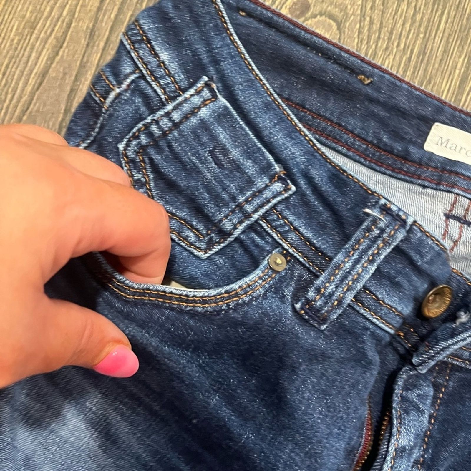 Vintage Marc O'Polo Straight Jeans Slim Fit Pockets Casual Denim 4 Size 27" / US 4 / IT 40 - 5 Thumbnail