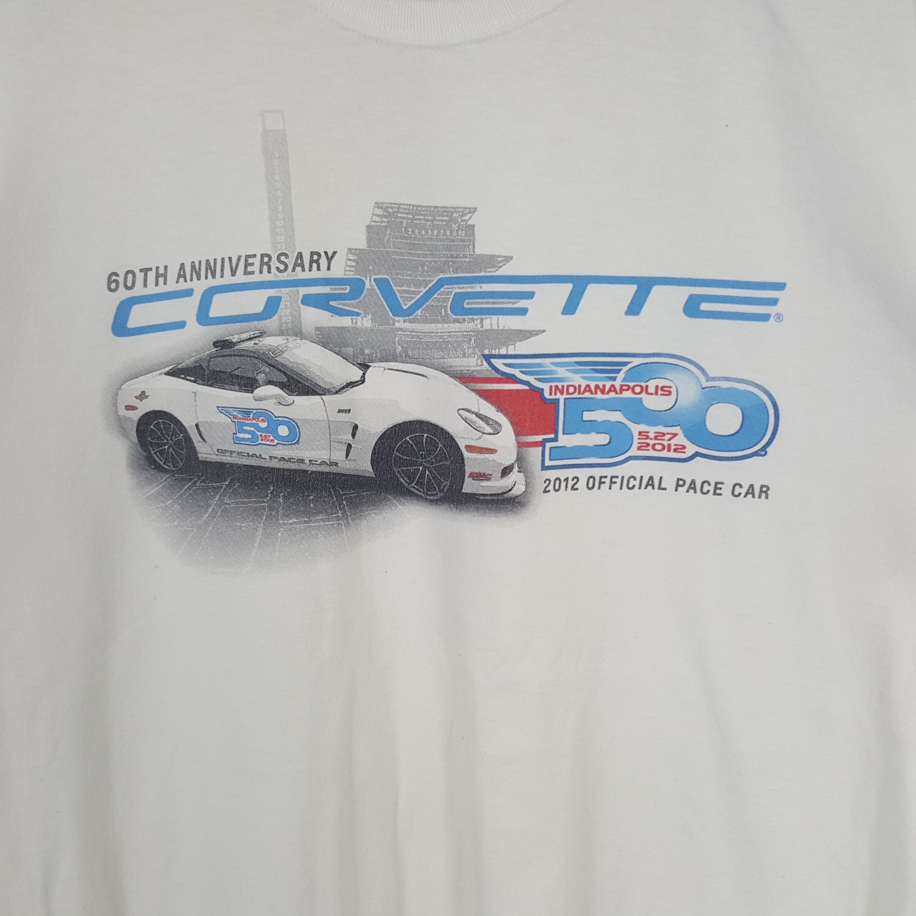 Chevrolet × Vintage Vintage Corvette Indianapolis 2012 Anniversary Promo Tshirt Size US L / EU 52-54 / 3 - 2 Thumbnail