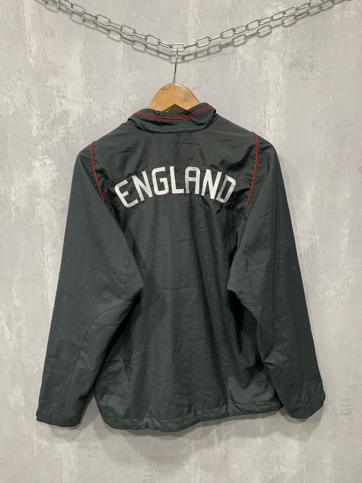 Nike × Vintage Vintage Nike England Windbreaker Jacket Big Logo Baggy 90s Size US S / EU 44-46 / 1 - 2 Thumbnail
