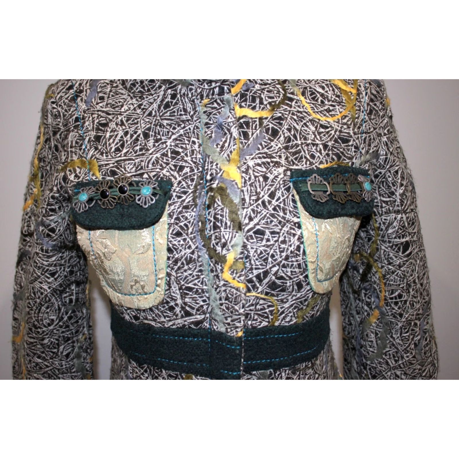 Desigual Desigual Coat Womens Multicoloured XS Size XS / US 0-2 / IT 36-38 - 2 Thumbnail