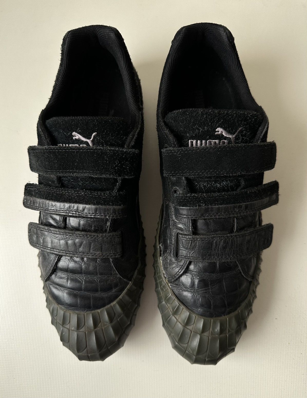 Maison MIHARA YASUHIRO × Puma Puma Mihara Yasuhiro MY-34 black velcro low top sneakers Size US 11 / EU 44 - 2 Thumbnail