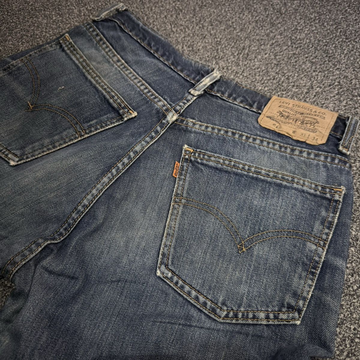 Levi's Vintage Clothing Vintage Levis 612 Orange Tab Drop Jeans Denim Size US 31 - 7 Thumbnail