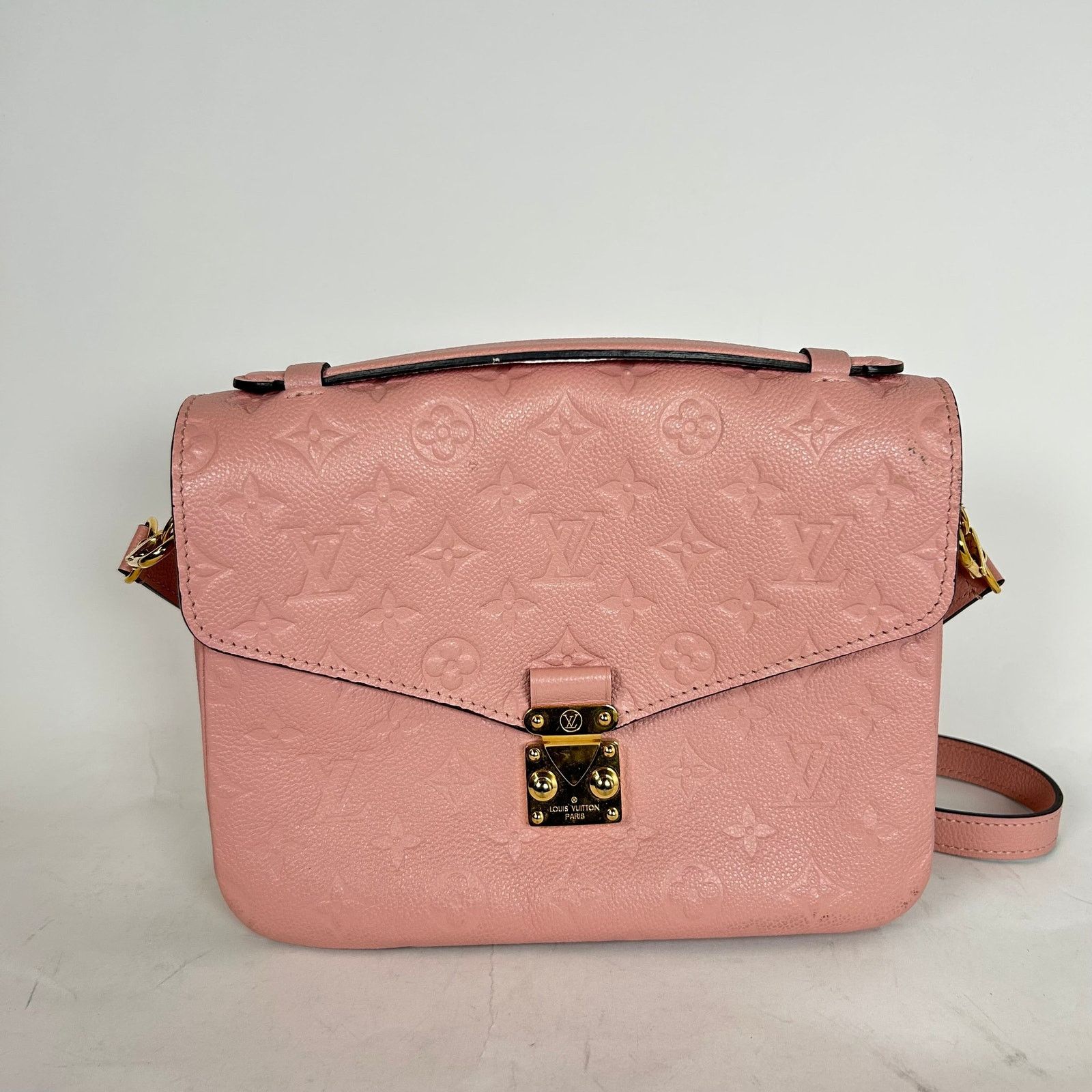 Louis Vuitton Louis Vuitton Pink Monogram Empreinte Pochette Metis Size ONE SIZE - 1 Thumbnail