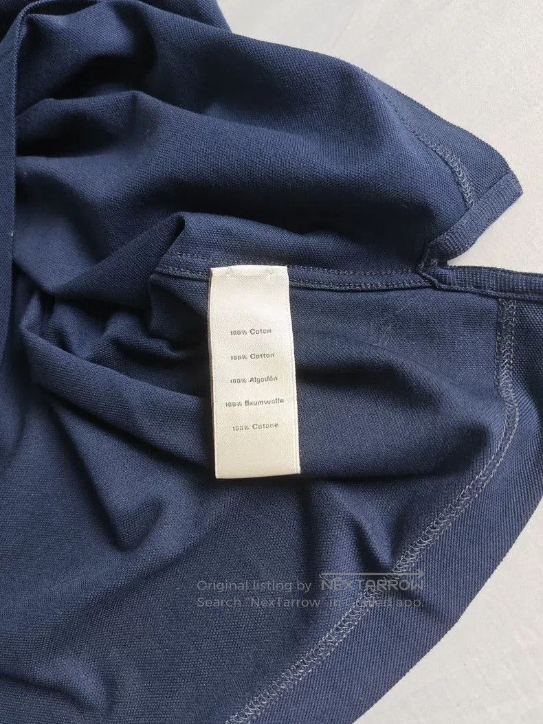 Hermes Hermes Men's polo shirt short-sleeved, dark blue, H embroi Size US L / EU 52-54 / 3 - 5 Thumbnail