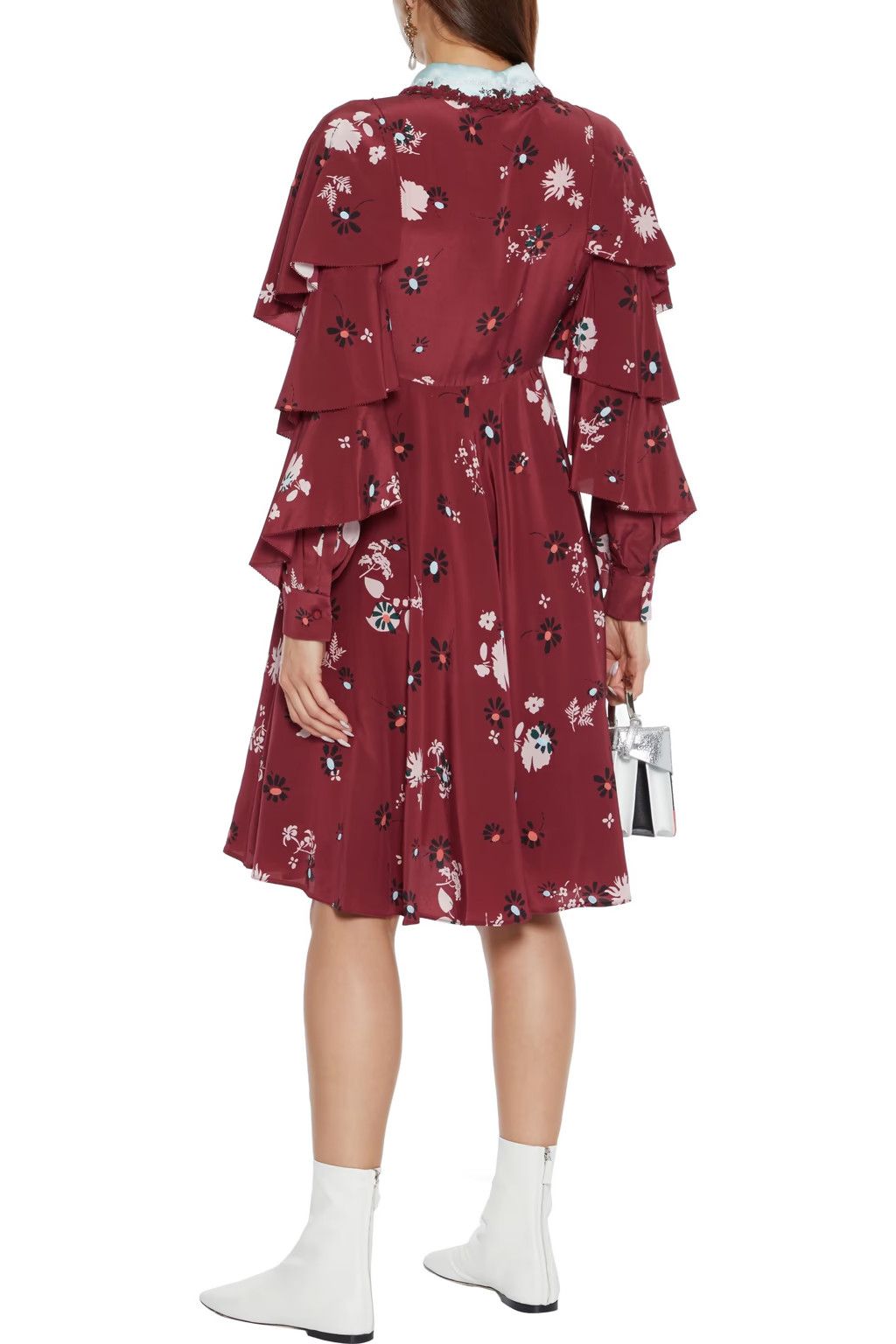 Valentino o1y0326 Midi Dress in Multicolor Size S / US 4 / IT 40 - 3 Thumbnail
