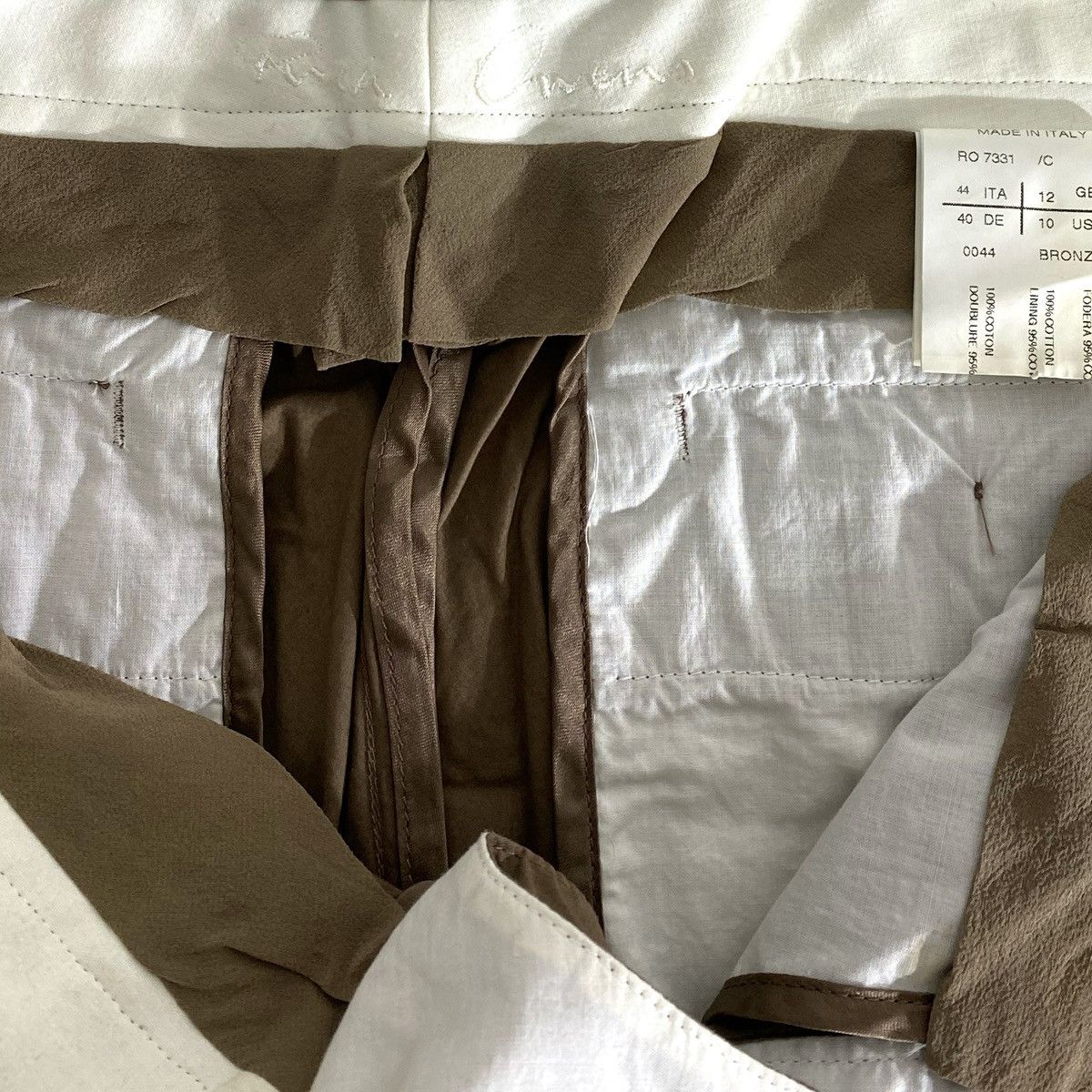 Rick Owens Pantalon RO 7331 /C 0044 Bronze Rick Owens (Olmar & Mirta) Size US 26 / EU 42 - 6 Thumbnail