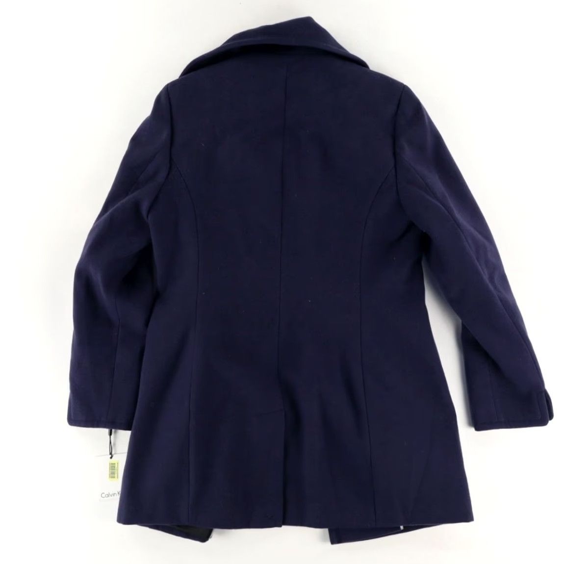 Calvin Klein Calvin Klein Navy Double Faced Peacoat Jacket Women's 4 Long Sleeve Coat Size S / US 4 / IT 40 - 3 Thumbnail