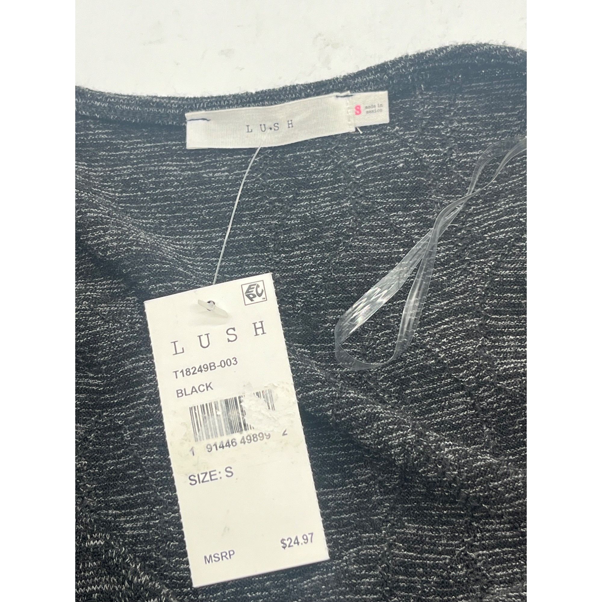 Other LUSH Surplice V-neck Crop T-shirt In Black, S Size S / US 4 / IT 40 - 9 Thumbnail