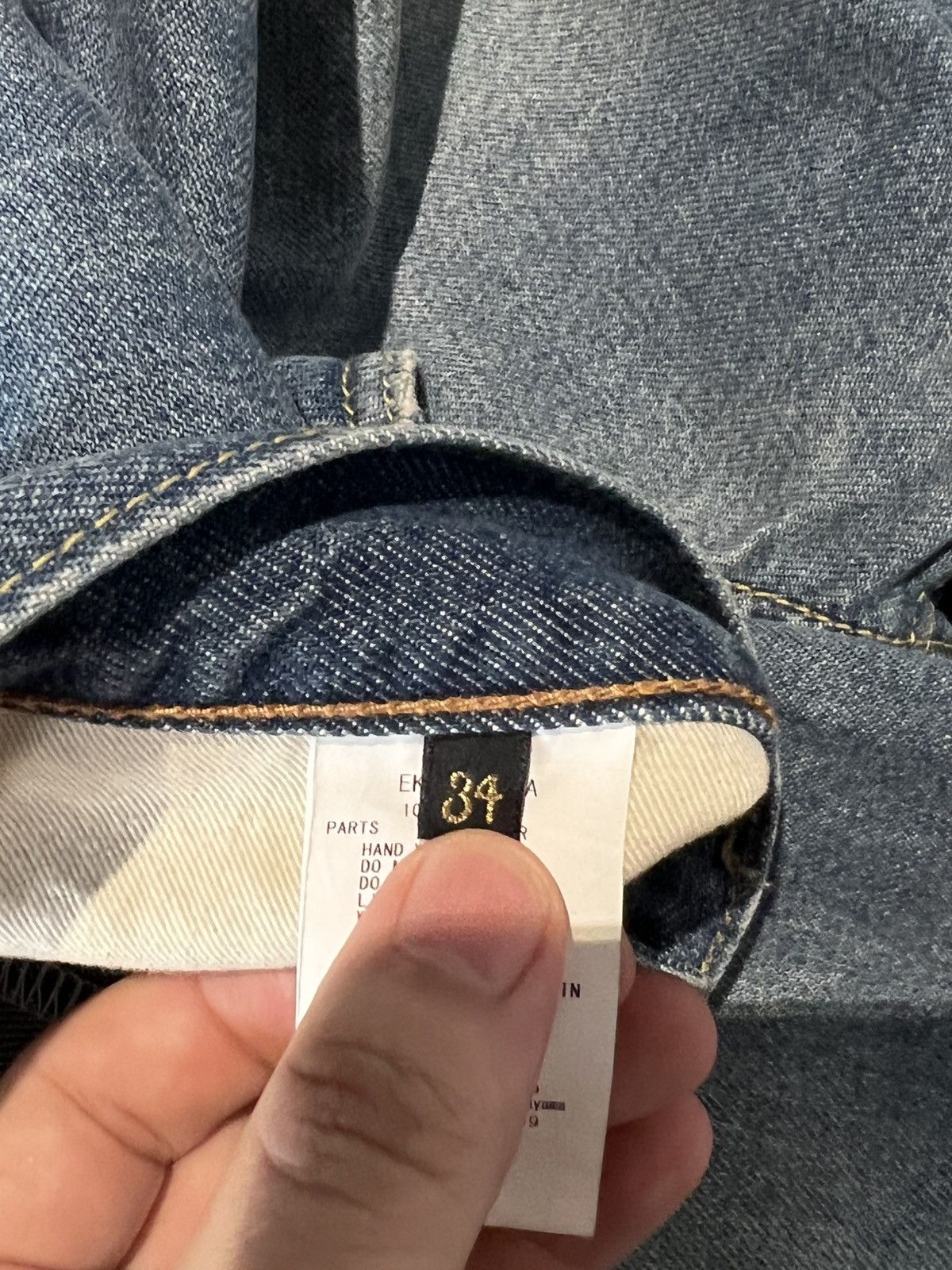 Kapital Kapital 14oz Denim 5P Short Pants (Bone Embroidery) Size US 34 / EU 50 - 8 Thumbnail