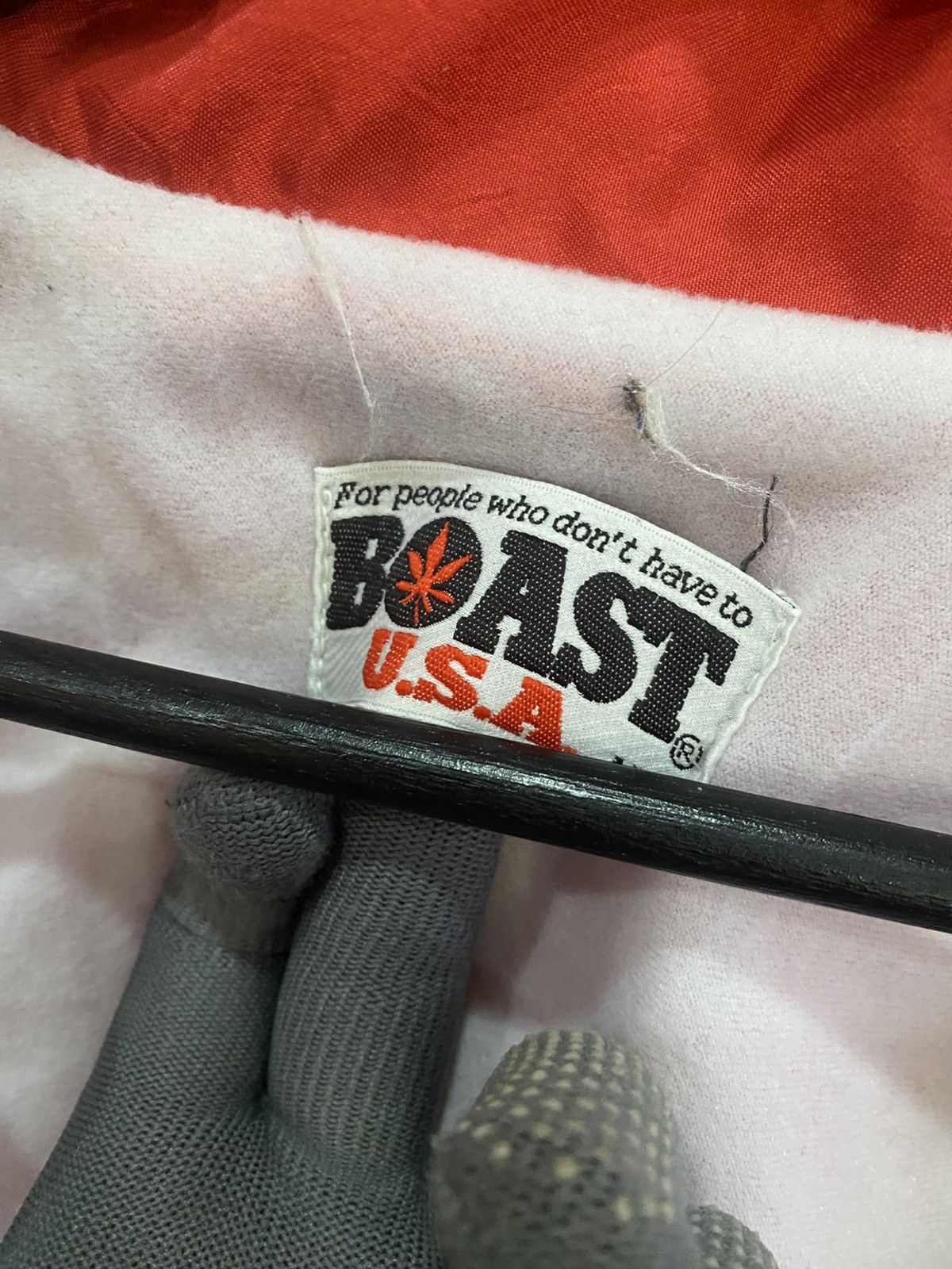 Boast Vintage BOAST USA Red Zip-Up Windbreaker Jacket Maple Leaf Size US M / EU 48-50 / 2 - 8 Thumbnail