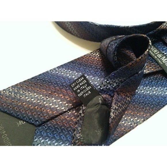 Other MONDO DI MARCO MEN'S NEW 100%SILK TIE WIDTH:3 5/8" Size ONE SIZE - 7 Thumbnail