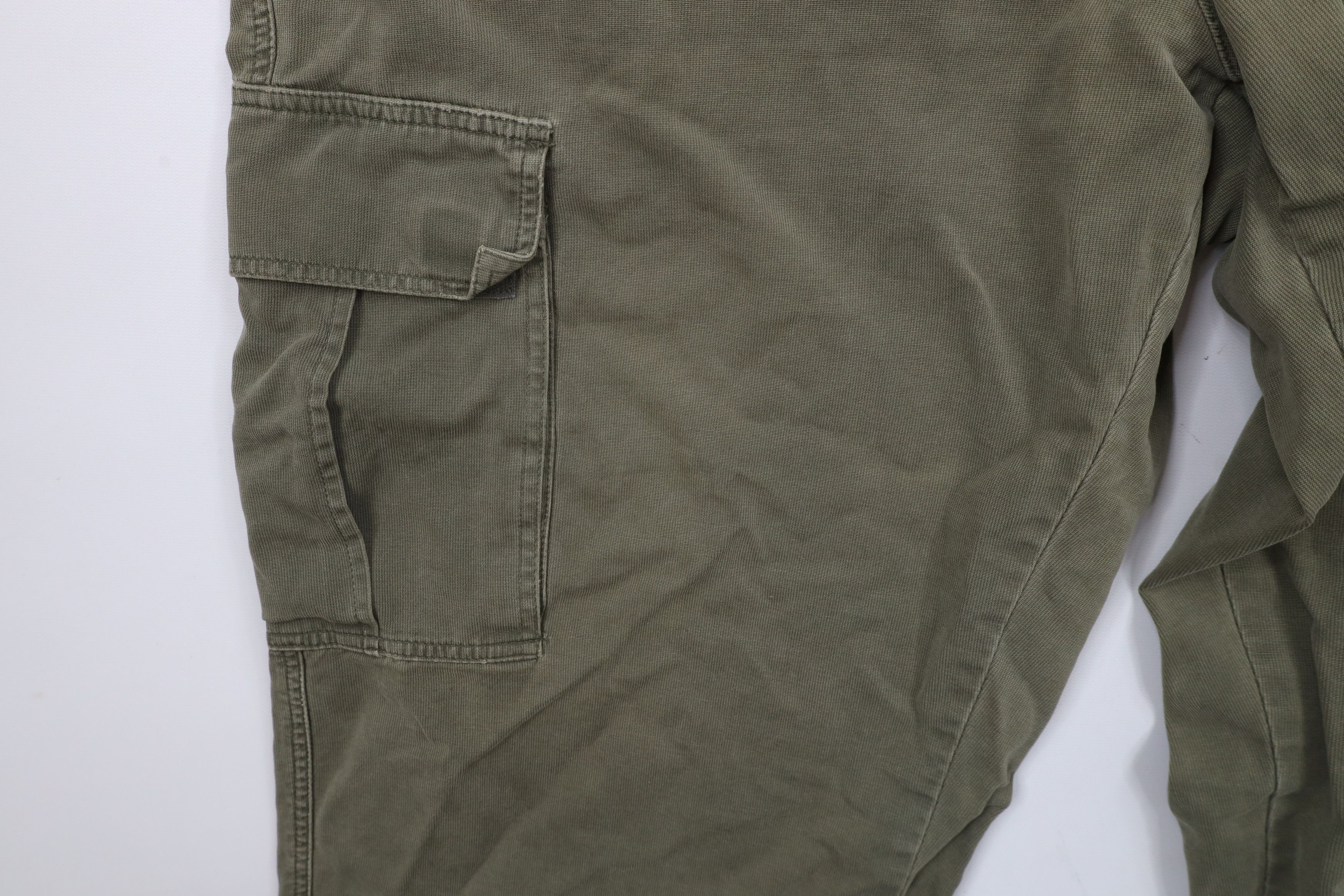 Vintage Vintage 90s Y2K Streetwear Baggy Wide Leg Cargo Pants Green Size US 42 / EU 58 - 9 Thumbnail
