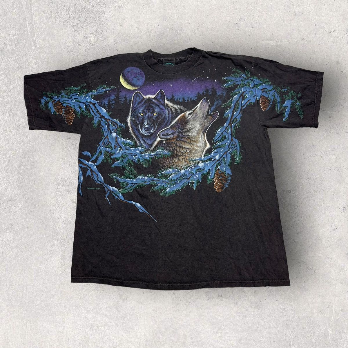 Habitat × Vintage Vintage Wolves tee Size US XL / EU 56 / 4 - 1 Thumbnail