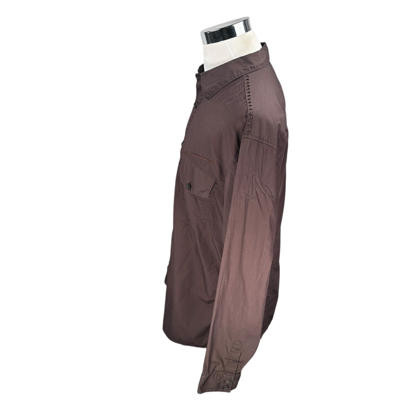 Other Marithé et François Girbaud Shirt Men’s 2XL Brown Button Up Size US XXL / EU 58 / 5 - 4 Thumbnail