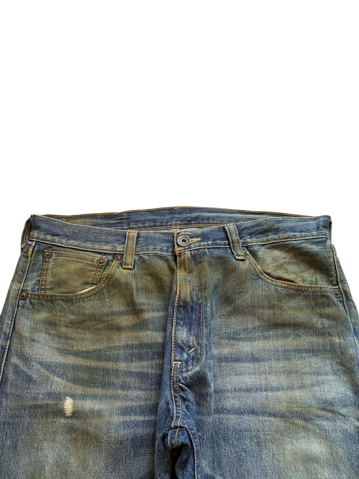 Levi's Vintage 90s Levis 503 Selvedge Rusty Mud Wash Loose Jeans Size US 36 / EU 52 - 4 Thumbnail
