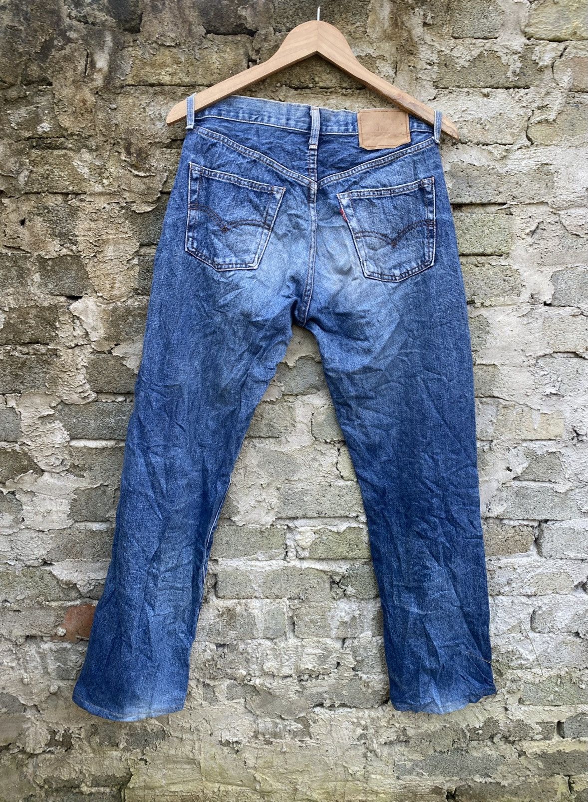 Levi's Vintage Clothing Levi's big E redline distressed japan jeans Size US 30 / EU 46 - 2 Thumbnail