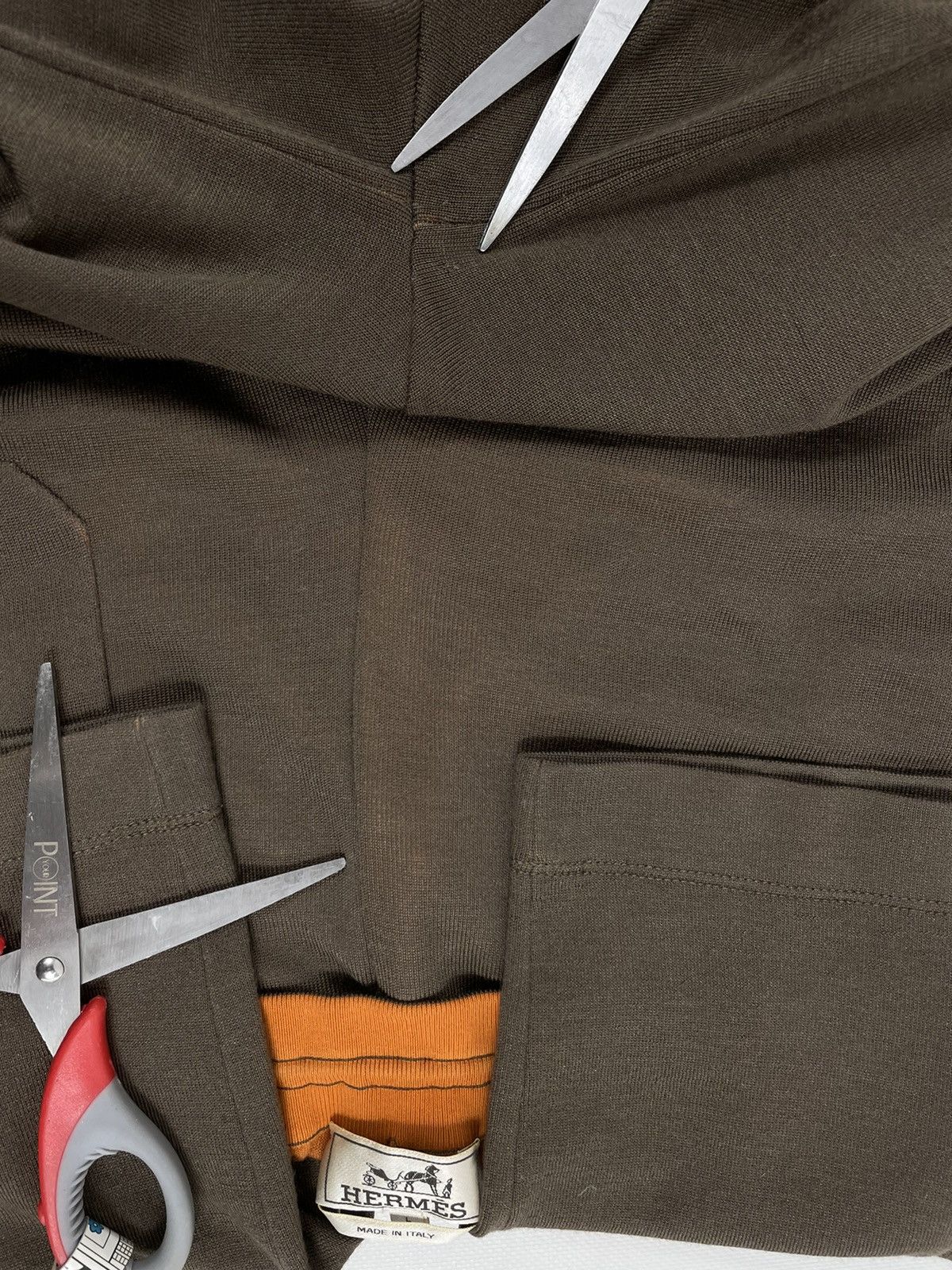 Hermes RARE H Logo Cashmere-Silk Tracksuit Zip Pocket Pants Jogging Size US 31 - 17 Thumbnail