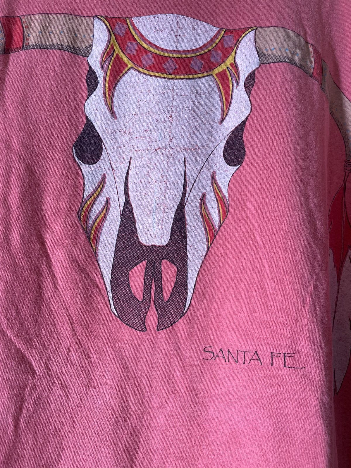 Vintage 90’s 2000’s Y2K VTG Vintage Santa Fe Animal Skull Tee Shirt Size US XL / EU 56 / 4 - 6 Thumbnail