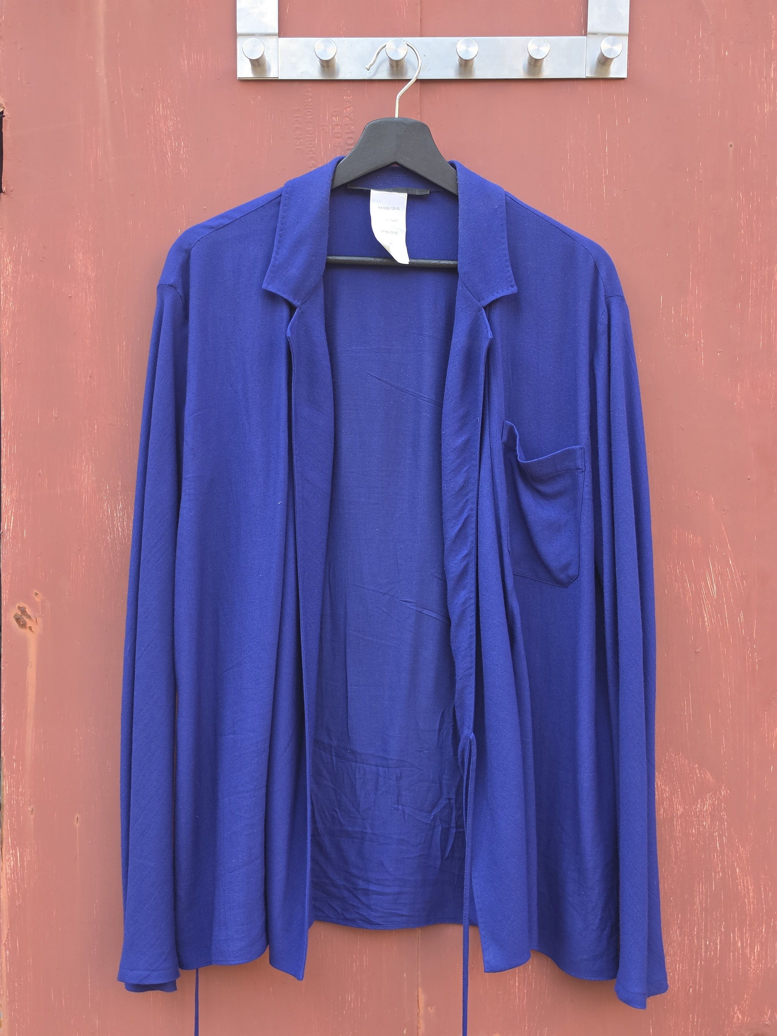 Haider Ackermann FW19 Sample Blue Kimono Drape Shirt Size US S / EU 44-46 / 1 - 4 Thumbnail