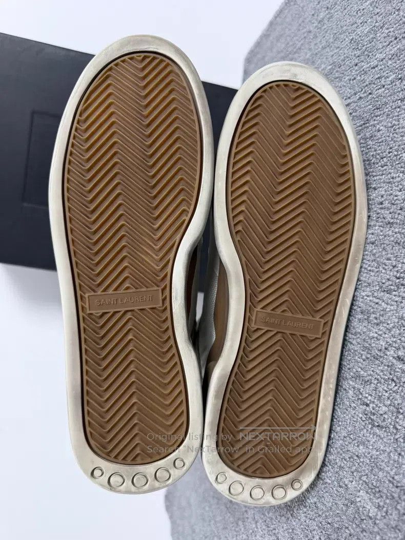 Saint Laurent Paris Saint Laurent Paris Rubber Sole White High Top Casual Shoe Size US 7.5 / EU 40-41 - 6 Thumbnail