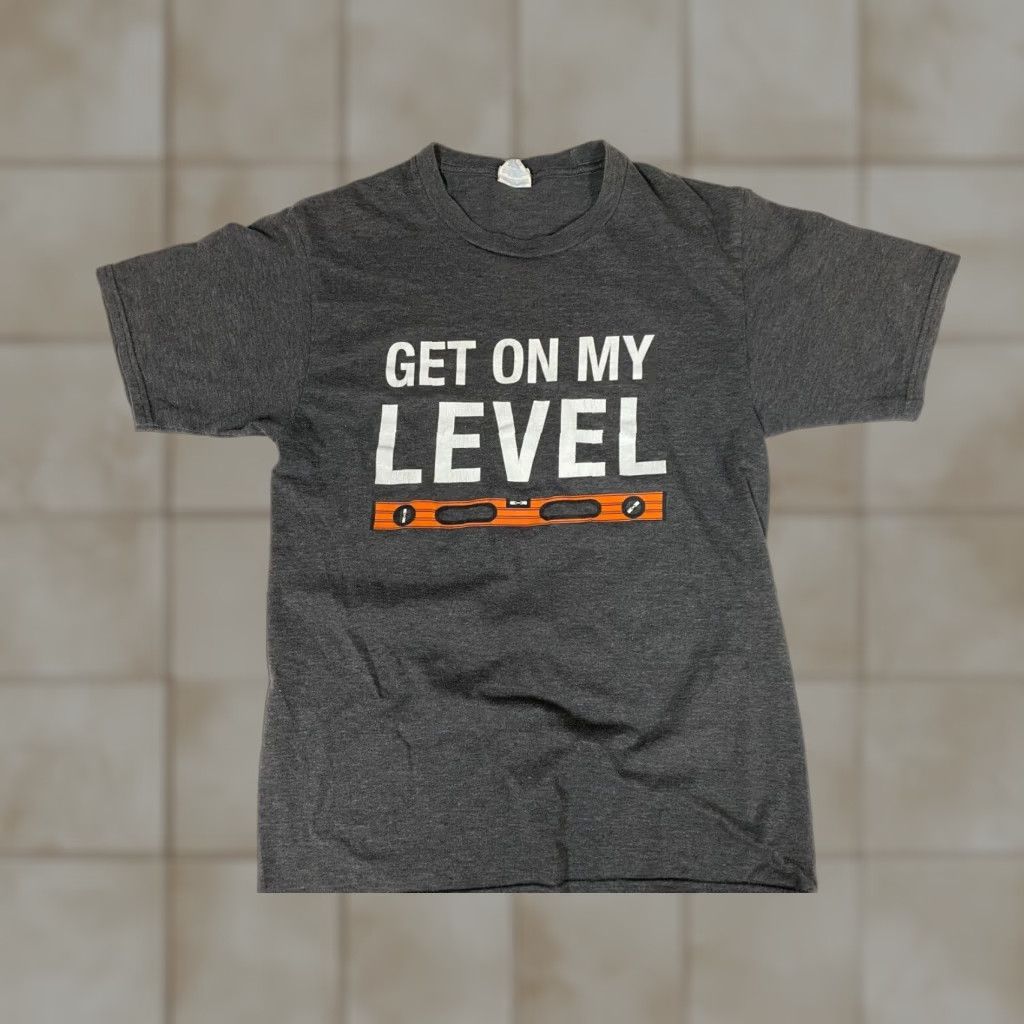 Port & Company Port & Company Get on my level Mens T Shirt S Gray Size US S / EU 44-46 / 1 - 1 Thumbnail