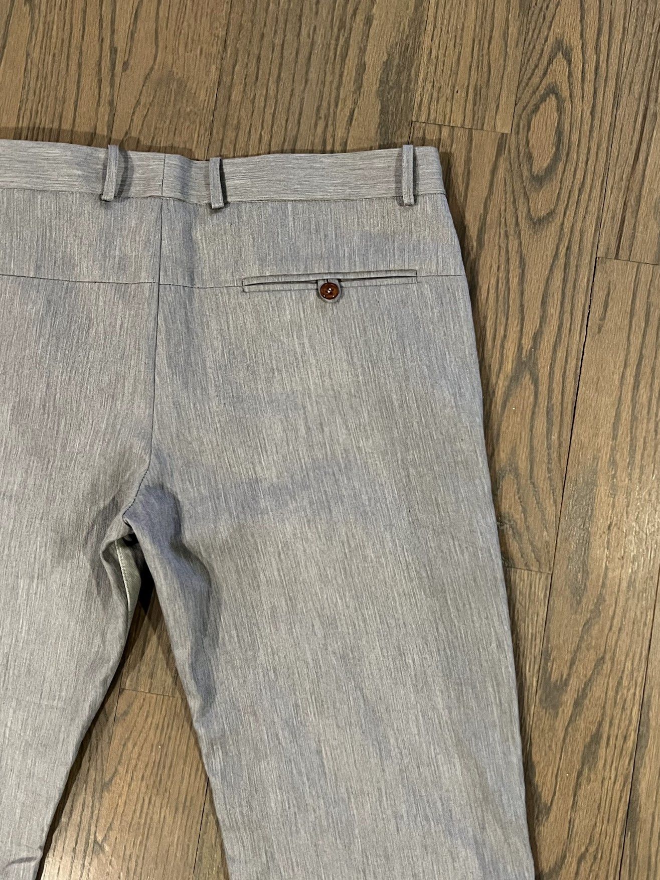 Bless Bless Gray Denim Trouser Hybrid Pant NWT Size US 34 / EU 50 - 3 Thumbnail