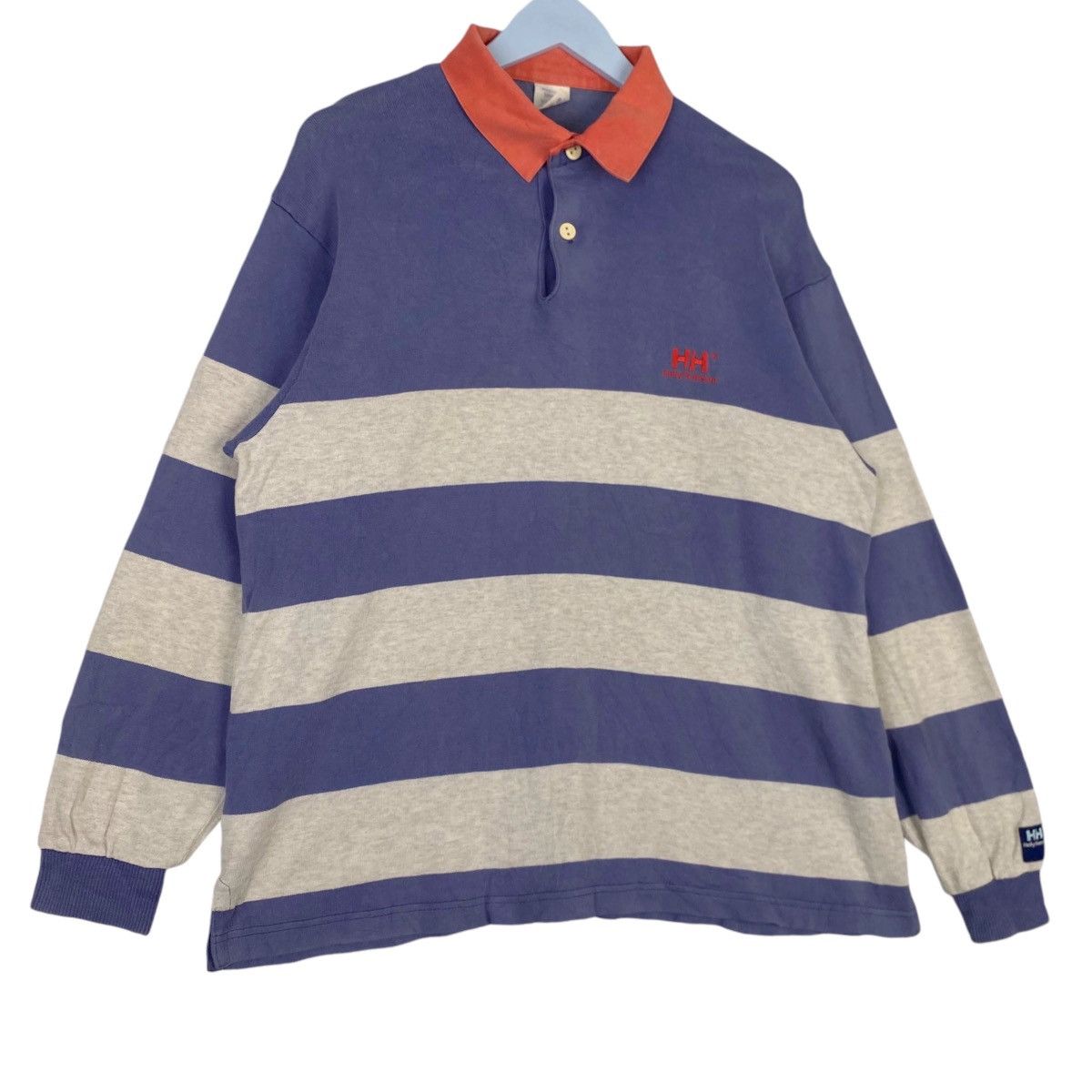 Helly Hansen × Vintage Vintage Helly Hasen Small Embroidered Logo Collarneck Size US L / EU 52-54 / 3 - 3 Thumbnail