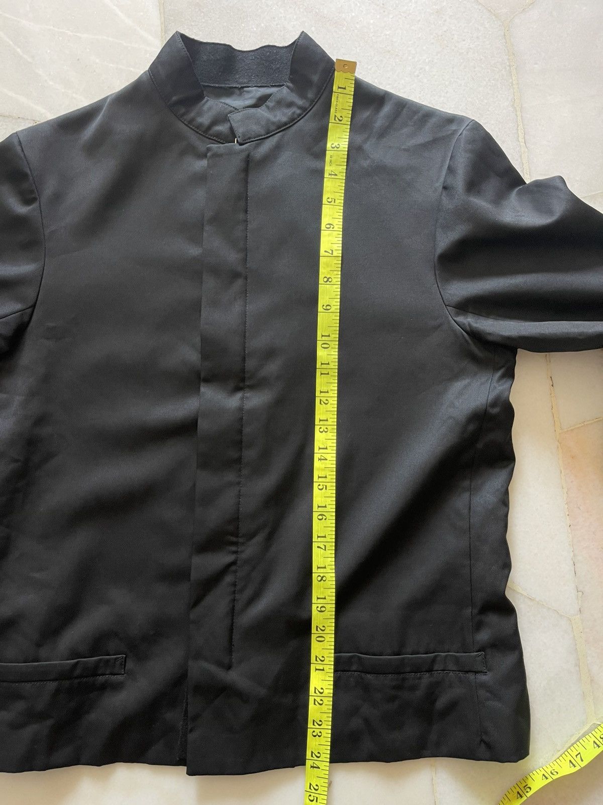 Yohji Yamamoto Yohji Yamamoto Mandarin Collar Crop Jacket 10 Size US M / EU 48-50 / 2 - 14 Thumbnail
