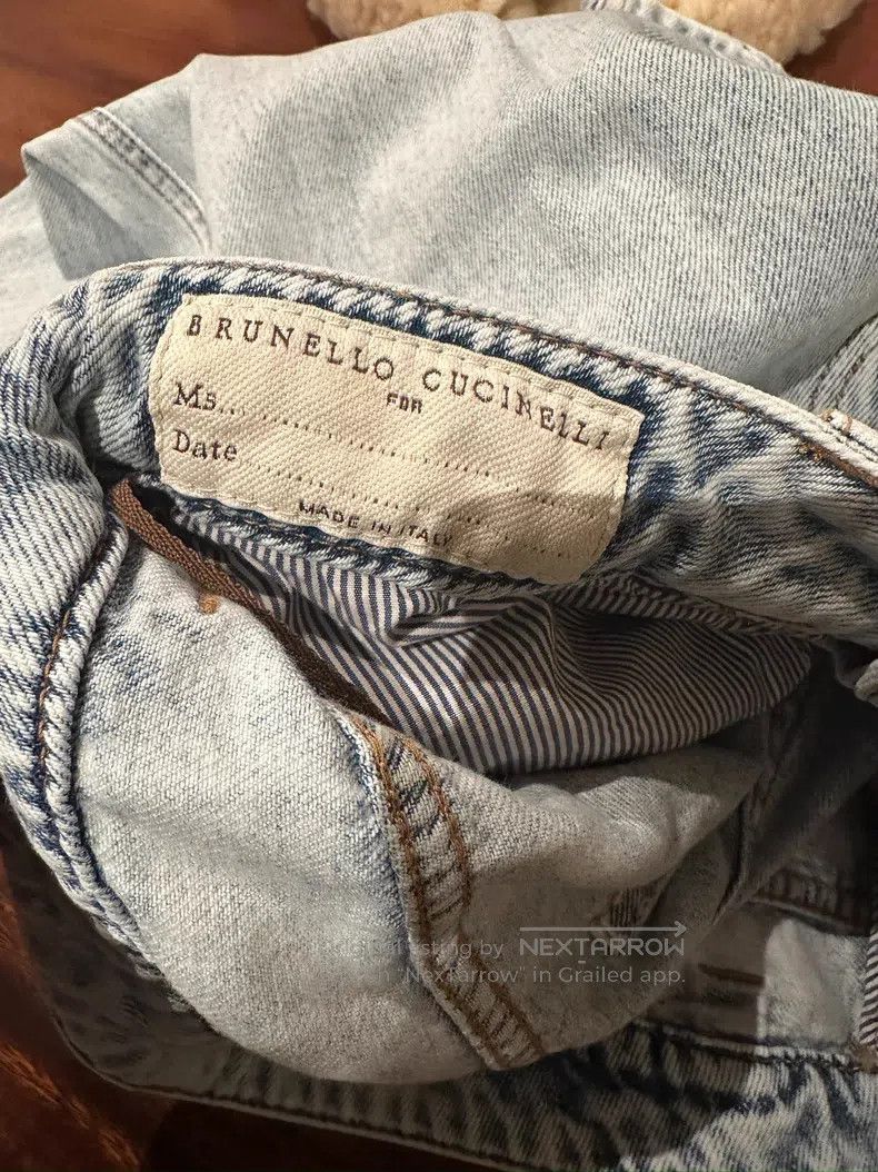 Brunello Cucinelli Brunello Cucinelli Light Blue Denim Pants Size 25" / US 0 / IT 36 - 9 Thumbnail
