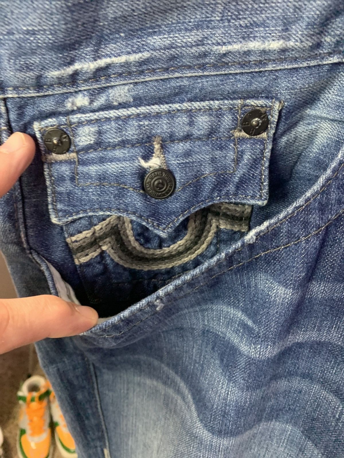 True Religion Vintage True Religion Distressed Denim Men’s Jeans Size US 44 / EU 60 - 3 Thumbnail