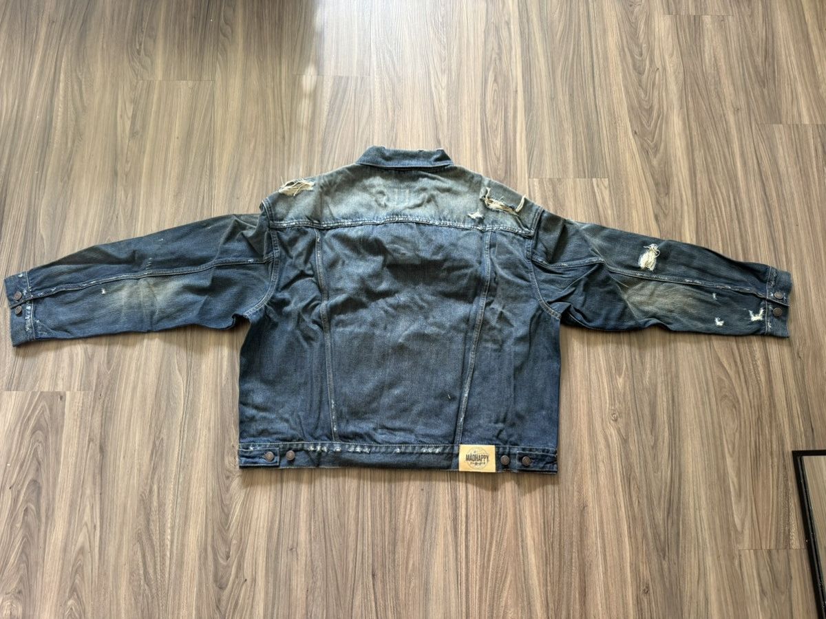 Gap × Madhappy GAP x Mad Happy Denim Jacket Distressed Dark Wash Size L Size US L / EU 52-54 / 3 - 2 Thumbnail