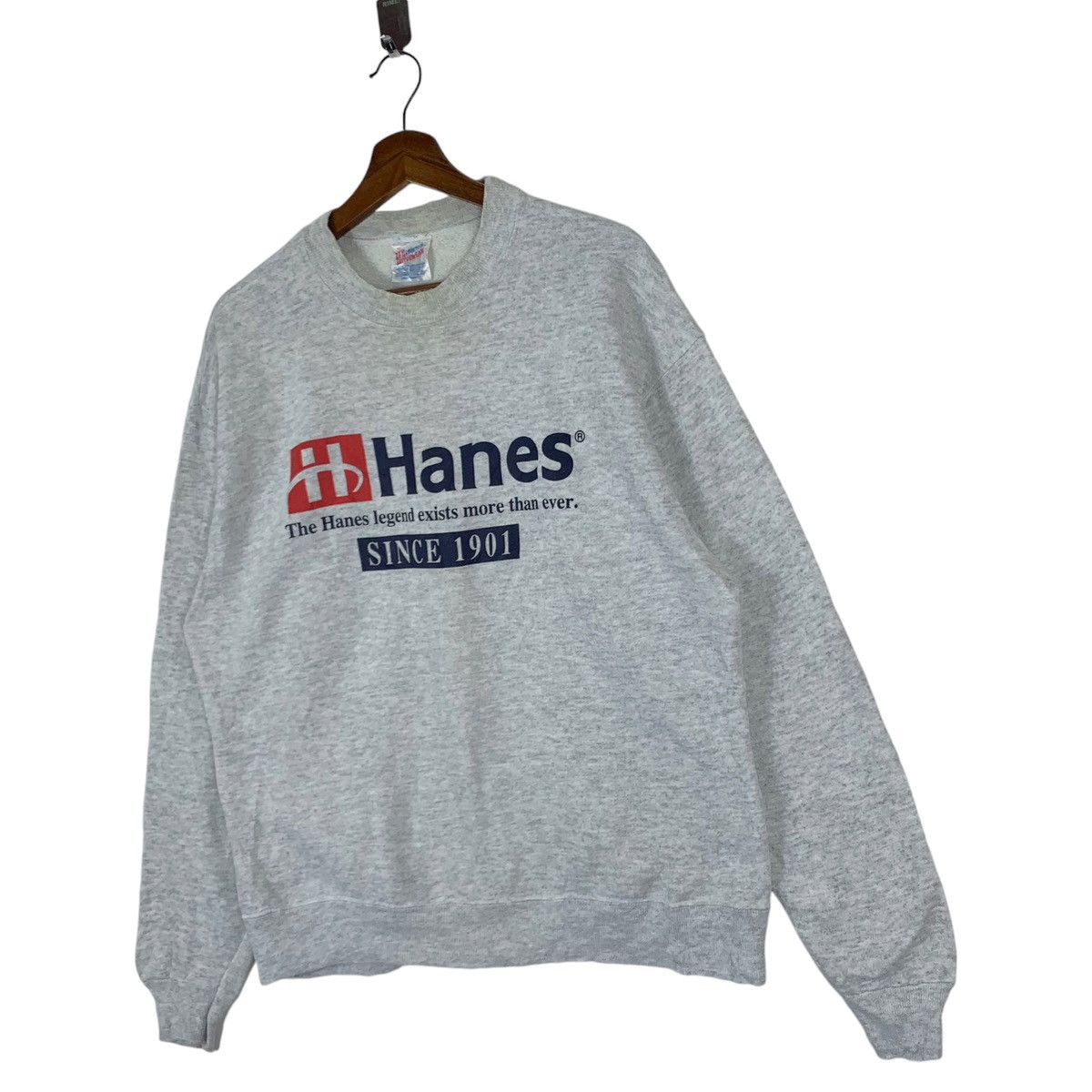 Vintage VINTAGE HANES BRAND TAG CREWNECK Size US L / EU 52-54 / 3 - 2 Thumbnail