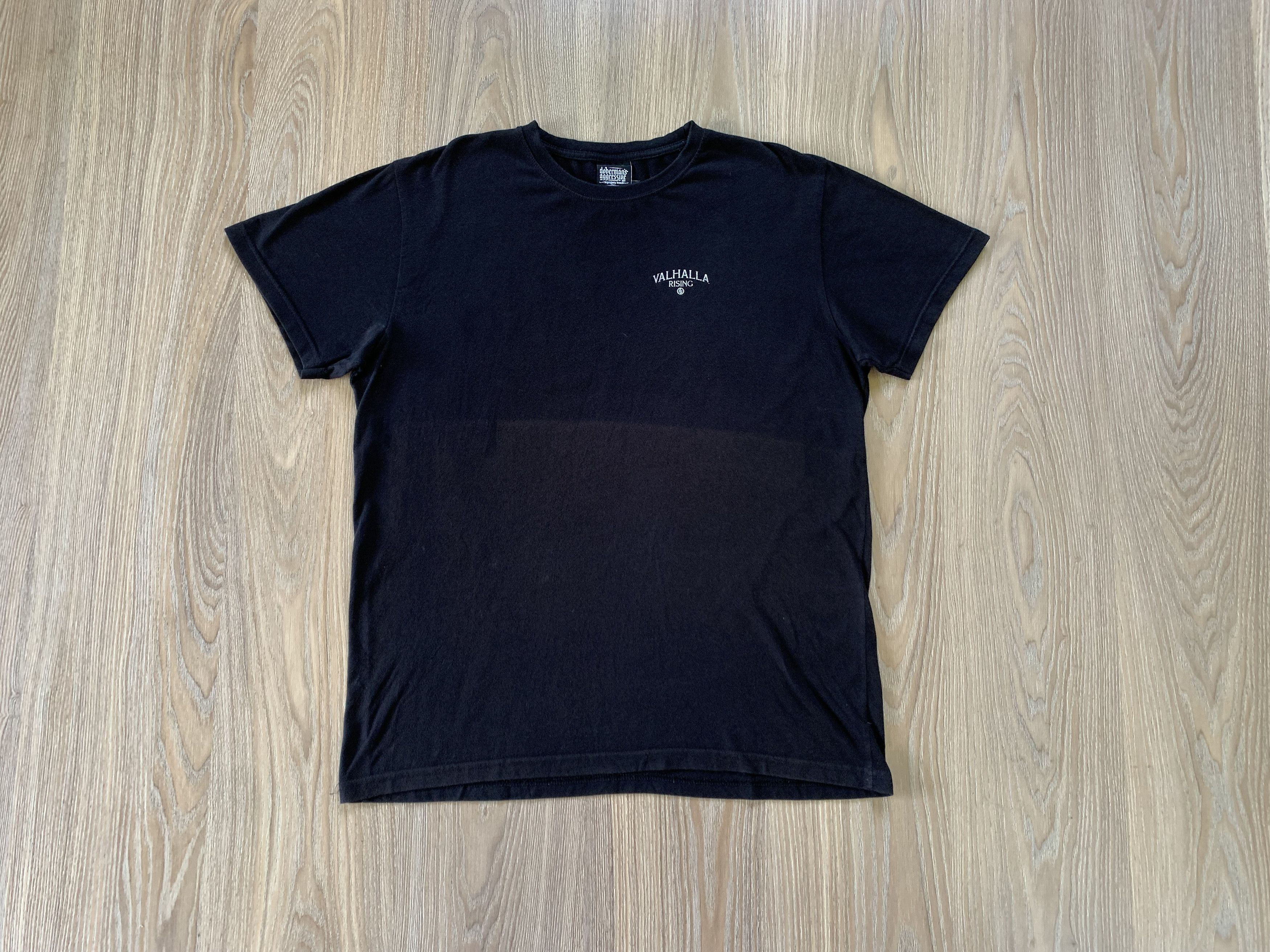 Vintage Dobermans Aggressive Valhalla Black T Shirt