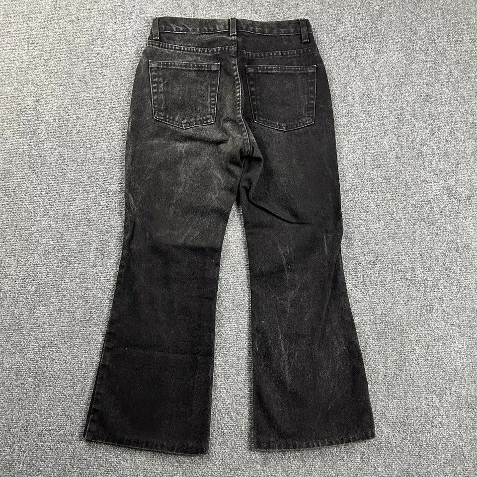 Gap × Vintage Gap Jeans Women 1 X-Short Flare Denim Charcoal Wash Y2K Size 26" / US 2 / IT 38 - 6 Thumbnail