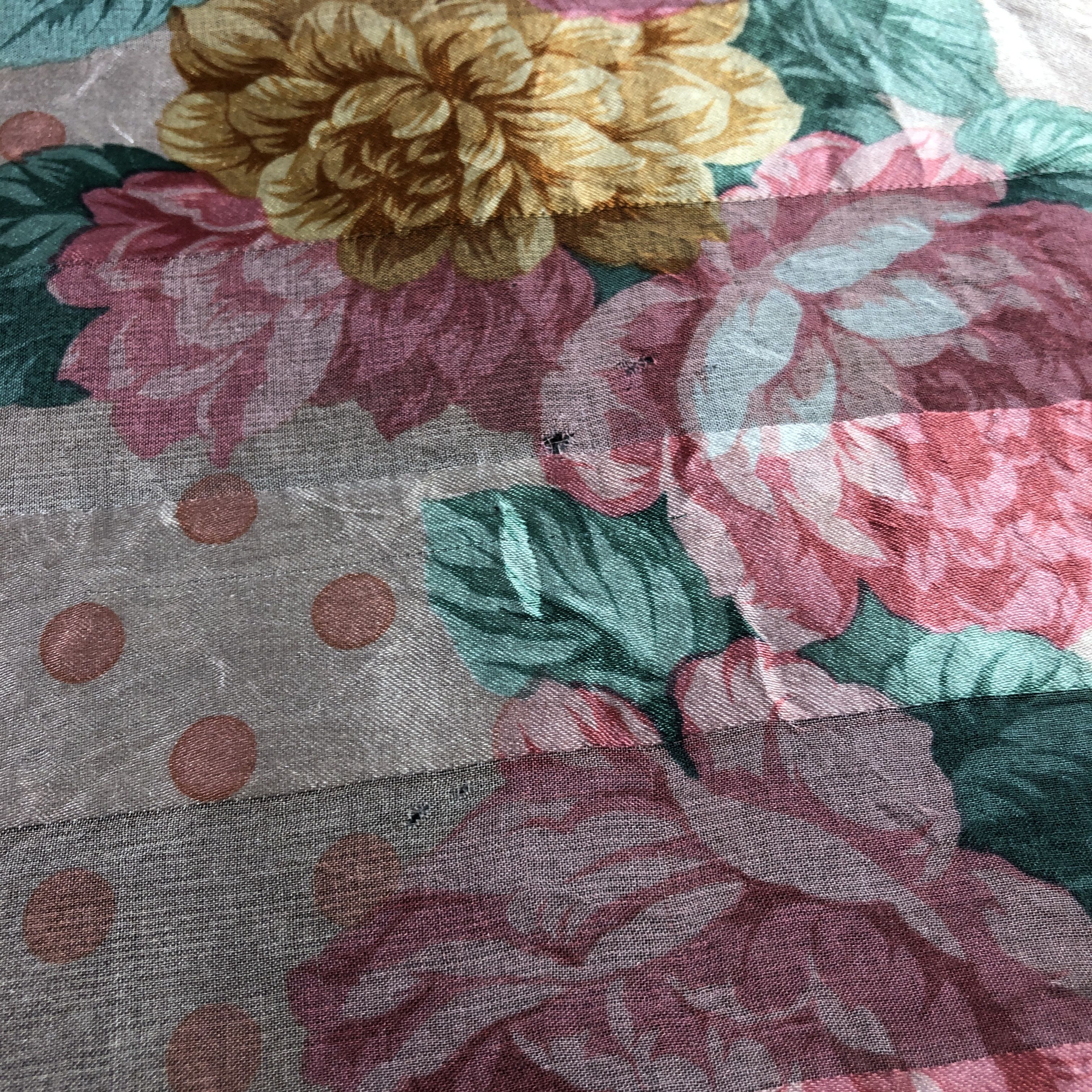 Mario Valentino Mario Valentino Luxury Floral Silk Scarf M1211 Size ONE SIZE - 20 Thumbnail