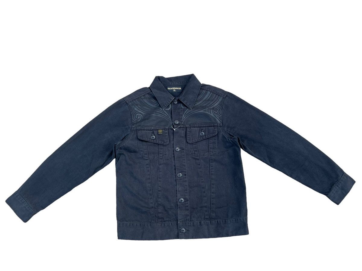 The Viridi-anne 90s Peacemaker Japan Ethnic Tribe Faded Black Trucker Jacket Size US L / EU 52-54 / 3 - 1 Thumbnail
