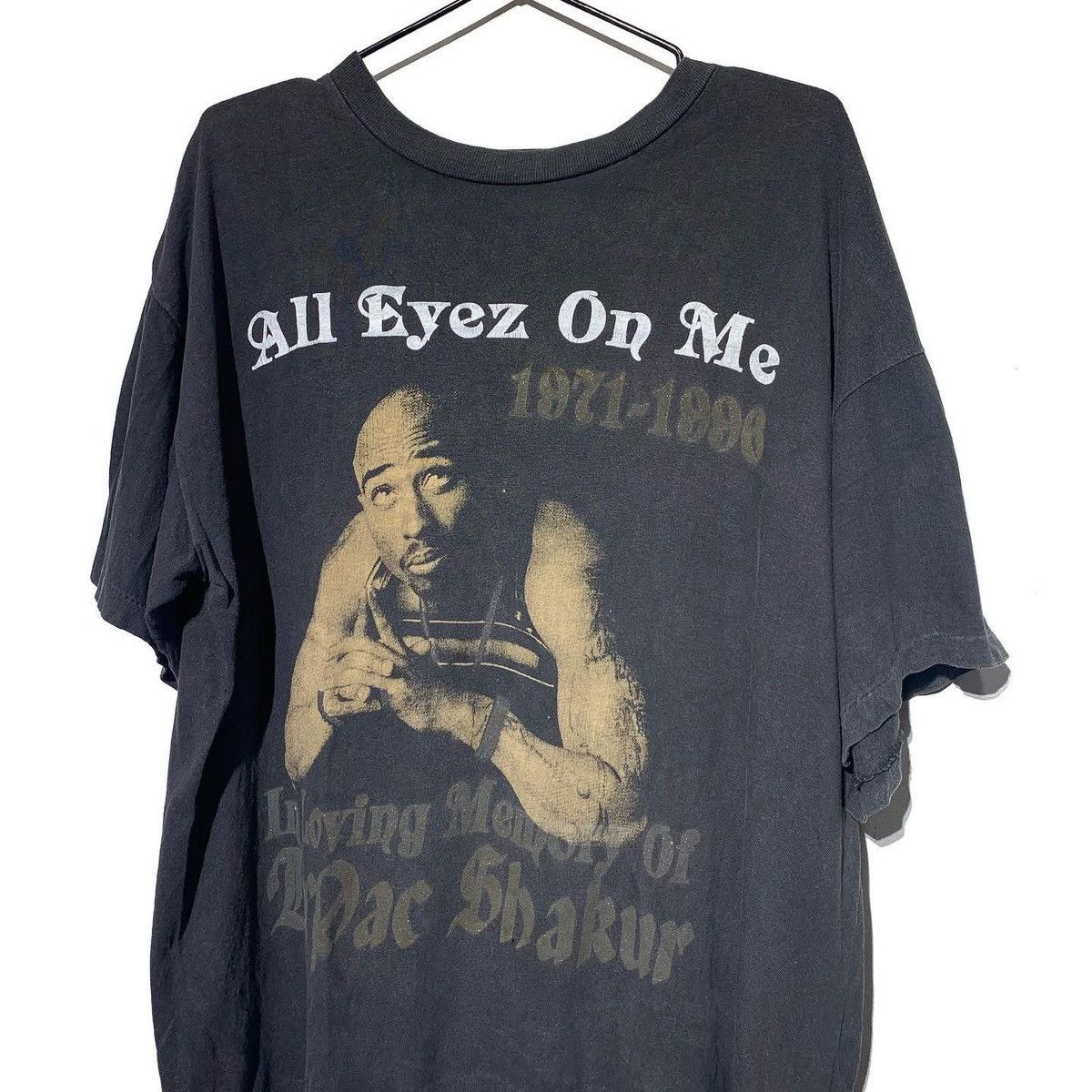 Rap Tees × Vintage Vintage 90s tupac shakur memorial rap tee Size US XL / EU 56 / 4 - 23 Thumbnail