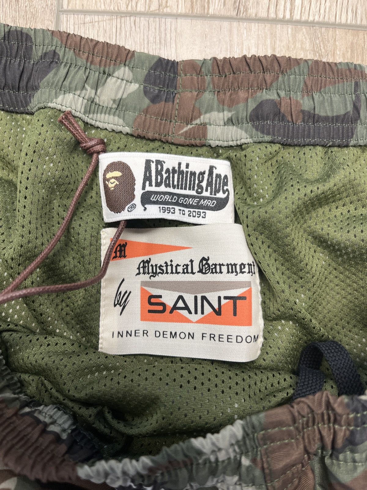 Bape × Saint Michael Saint Michael x Bape Camo Track Pants Size US 36 / EU 52 - 3 Thumbnail